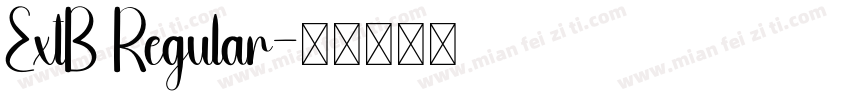 ExtB Regular字体转换